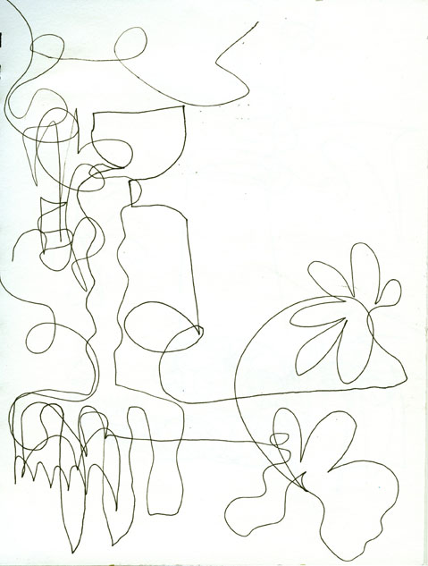 Scribble Drawing Process : Collage journeys friday drawing series