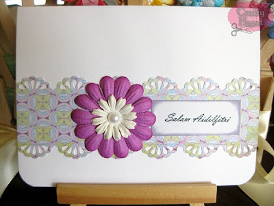 Handmade Card - Salam Aidilfitri in Purple (2)