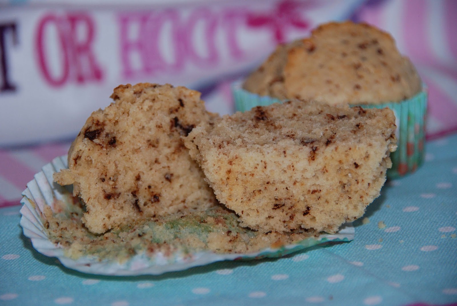 Muffins de chocolate blanco rellenos de frambuesa PATRICIETAS