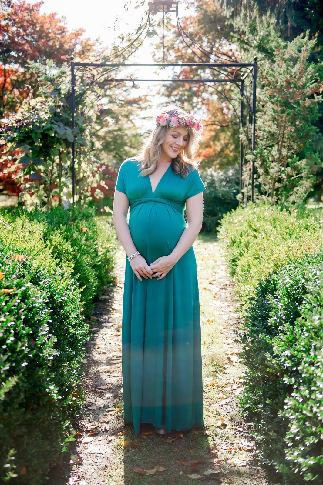 A Joyful Melody A Romantic, Garden Inspired Family Maternity Shoot