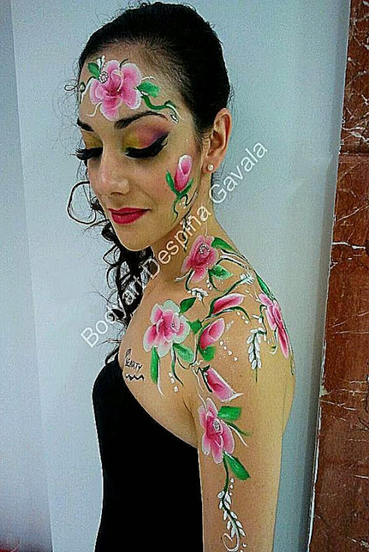 Flower Body Art Body Art and Painting