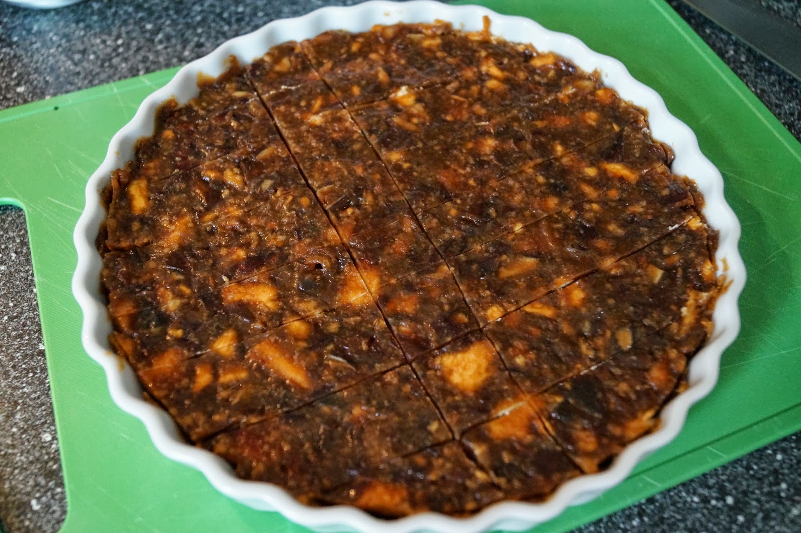 Crazy Dutch Foodie Dried Date Cake; No Bake Treat