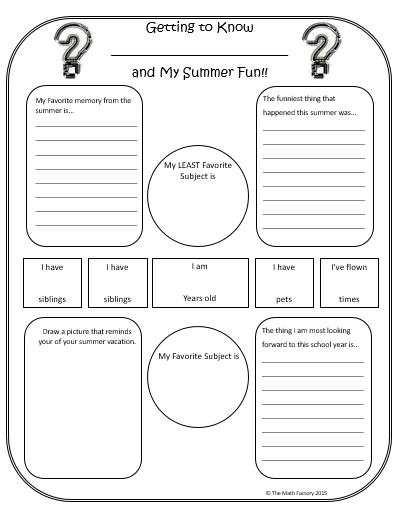 Worksheets Getting To Know You Worksheets For Middle School math opens doors middle and high school ice breakers ideas 1 get to know me worksheet this is a that students fill out about themselves andor their summer vacation experiences