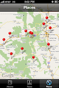 My path started in Denver Airport then went south, west, north, . (img )