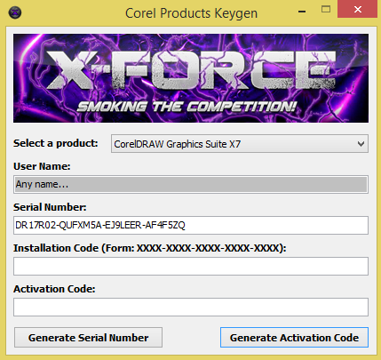 serial number corel draw x8 64 bit