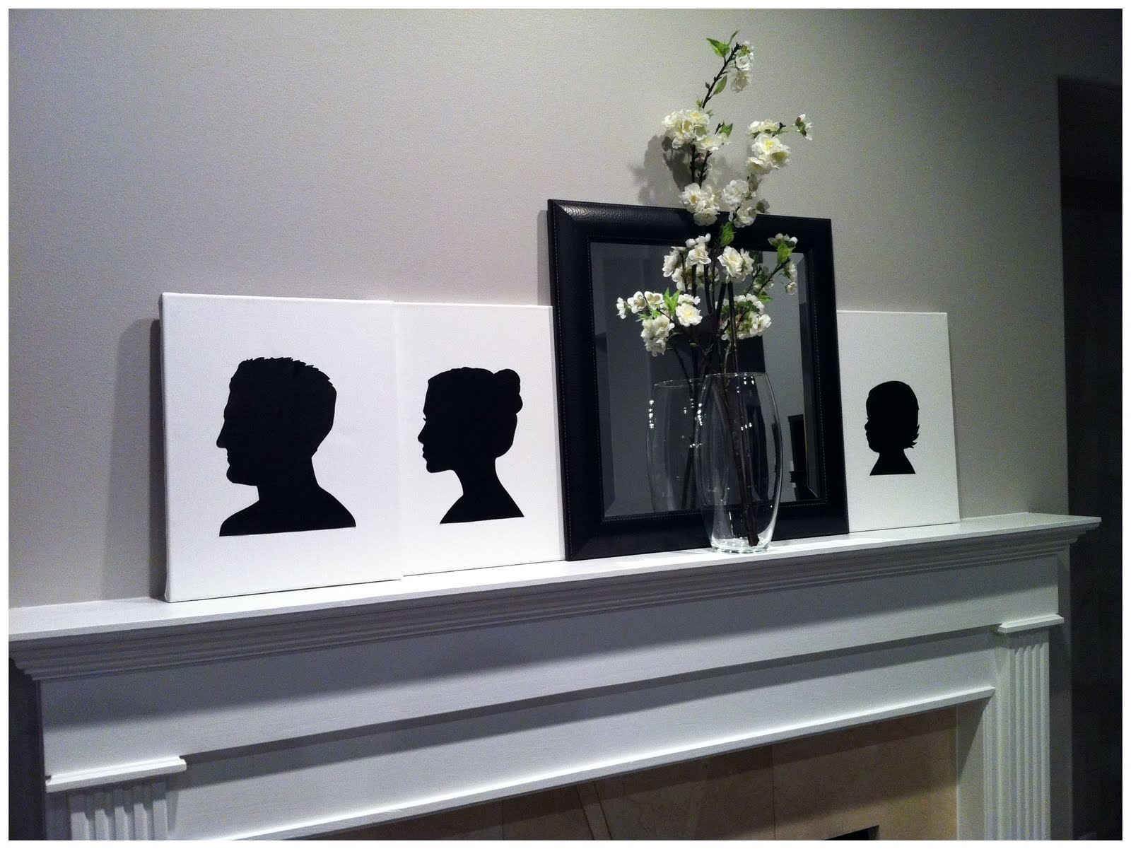 diy silhouette is sweet diy our silhouettes on canvas diy silhouette is sweet diy our silhouettes on canvas