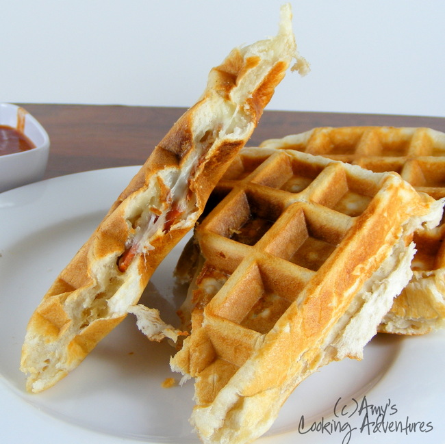 Waffle Iron Pizzas