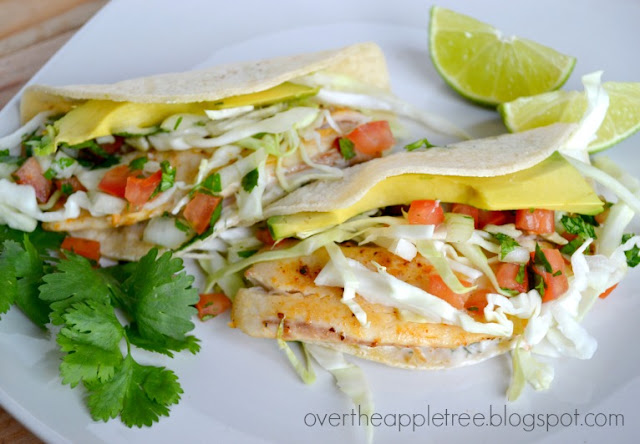 Fish Tacos by Over the Apple Tree