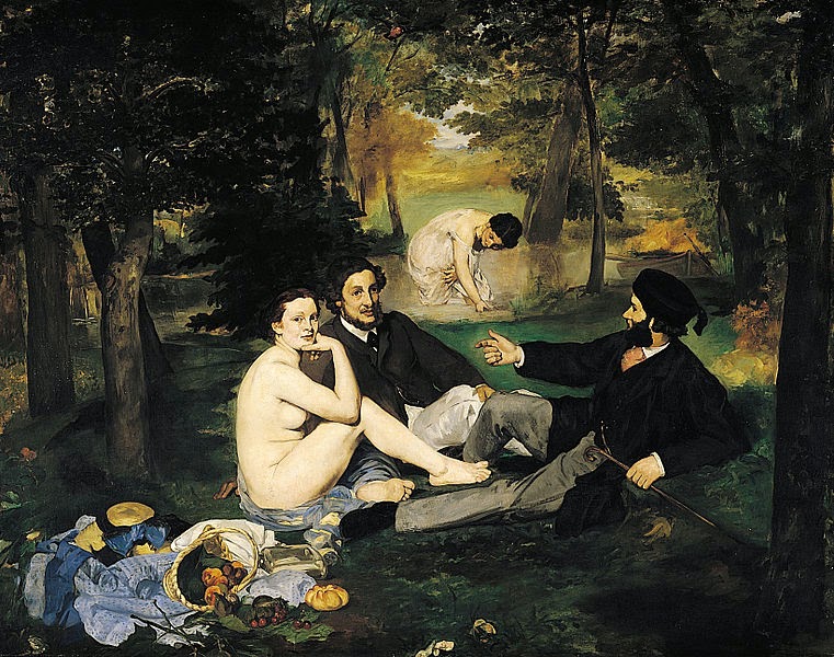 The Luncheon on the Grass, Édouard Manet (Musée d'Orsay, Paris:1862–1863)
