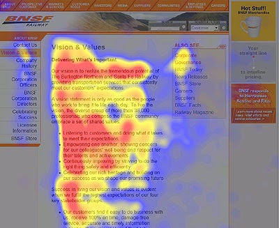 website heatmap, eyes, user, look, adsense, placement, revenue