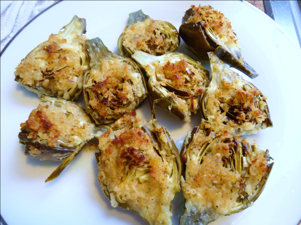 Menu Musings of a Modern American Mom Stuffed Baby Artichokes with