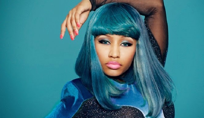 4. Nicki Minaj's blue dress and real hair look praised by fashion critics - wide 1