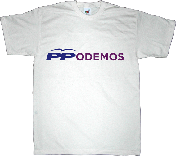 pp partido popular spain is different useless spanish politics podemos t-shirt ephemeral-t-shirts