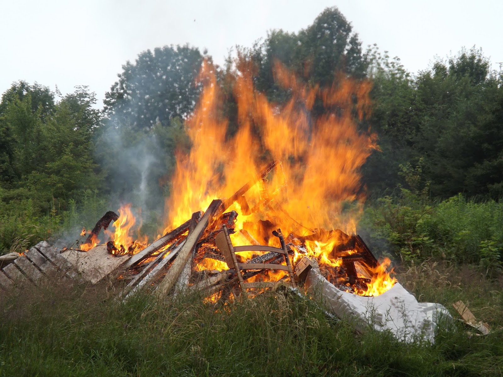 Pam's Pride Burn Pile and Garden!