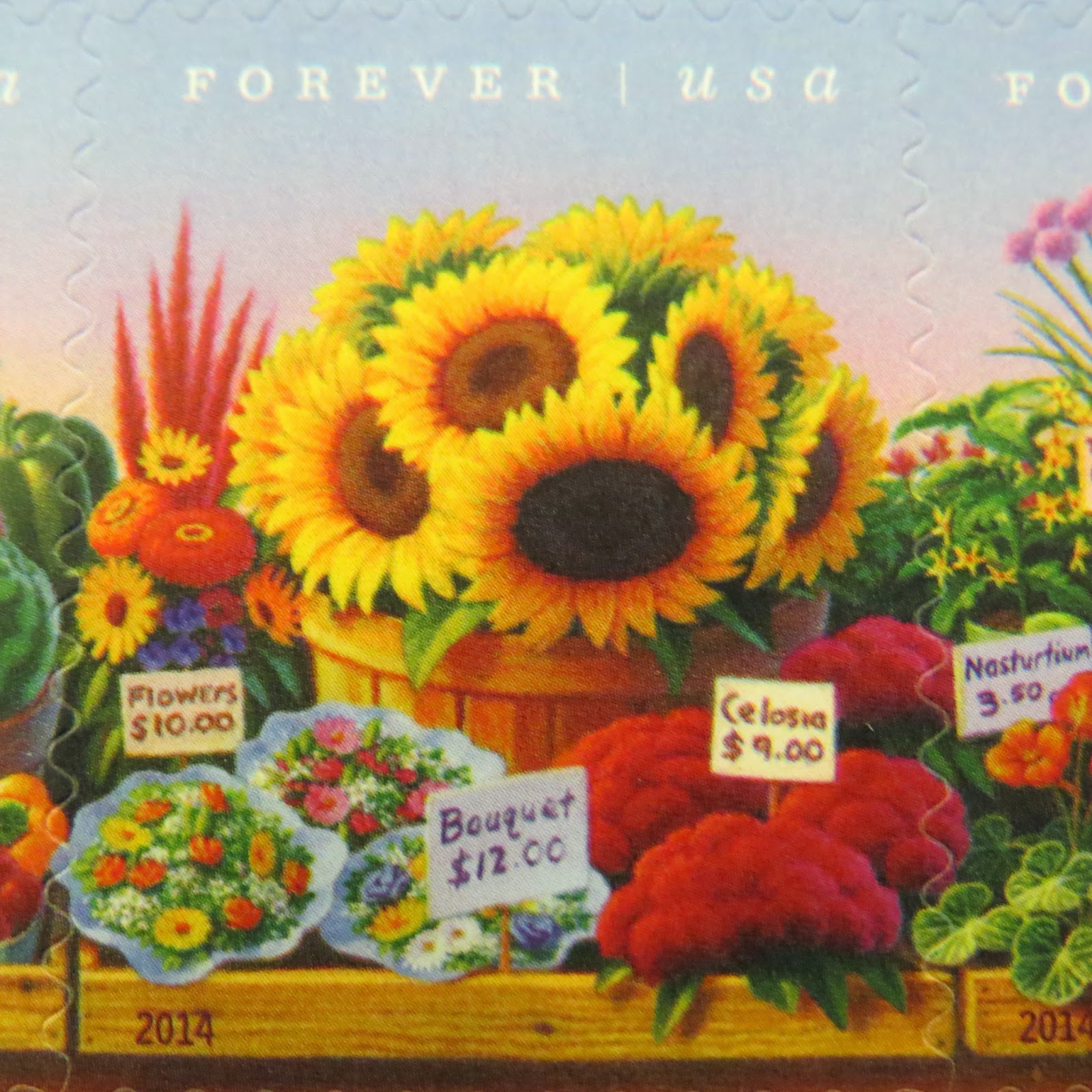 Farmers Markets Stamps USPS Forever Stamps It has grown on me!