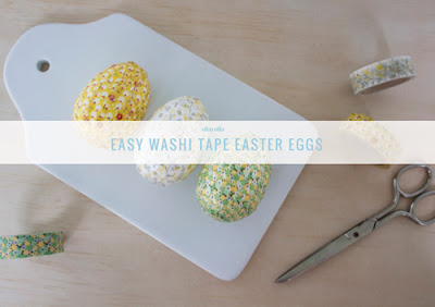 Easy Washi Tape Easter Eggs