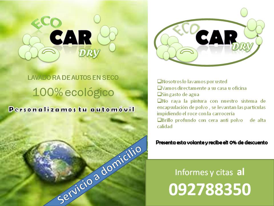 ELEGANTCAR ECO WASH & WAX Lavado Ecologico del automovil