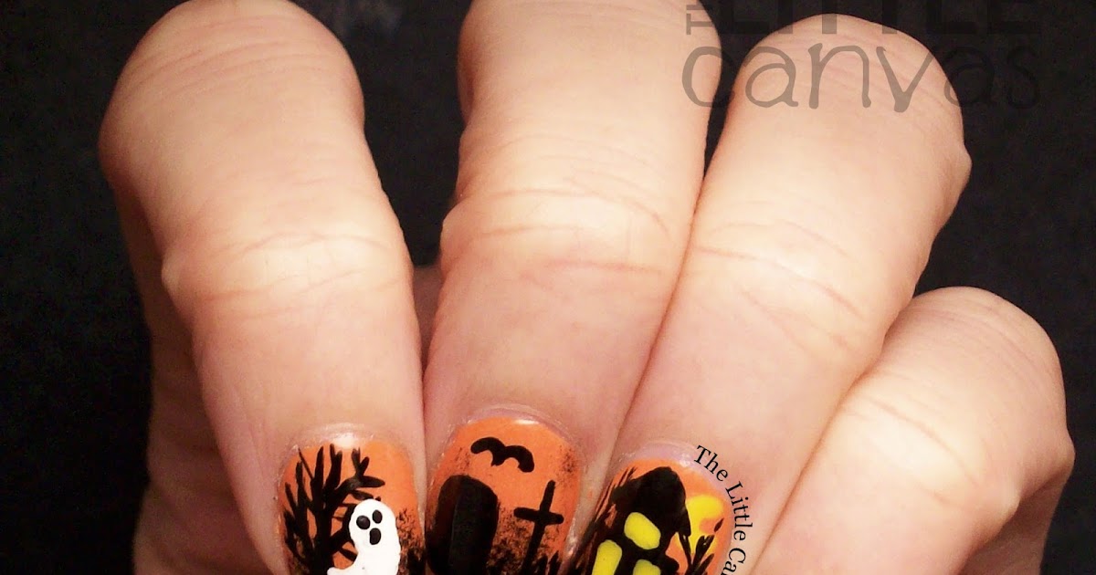 8. "Haunted house nail art tutorial" - wide 10