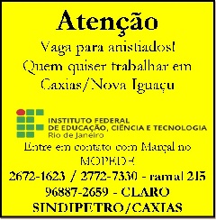 Aqui é trabalho!