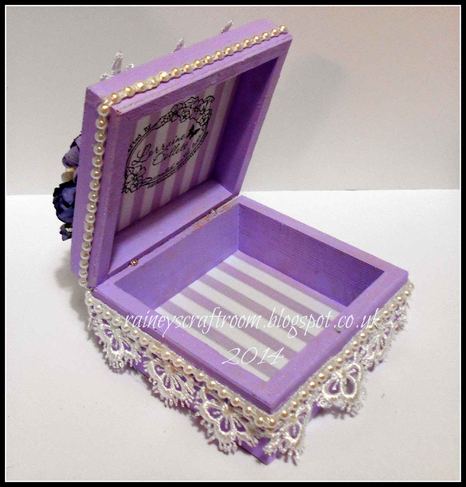 Rainey's Craft Room Decorated Trinket Box