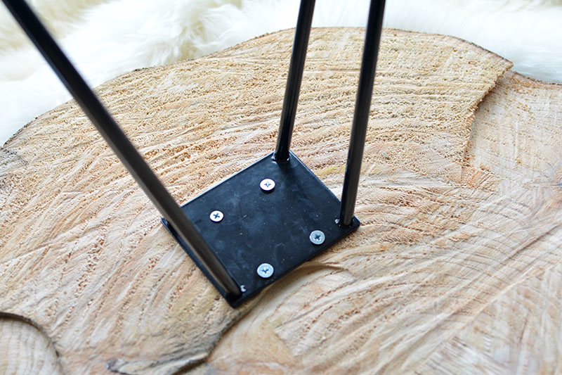 DIY tree slice hairpin table | BURKATRON
