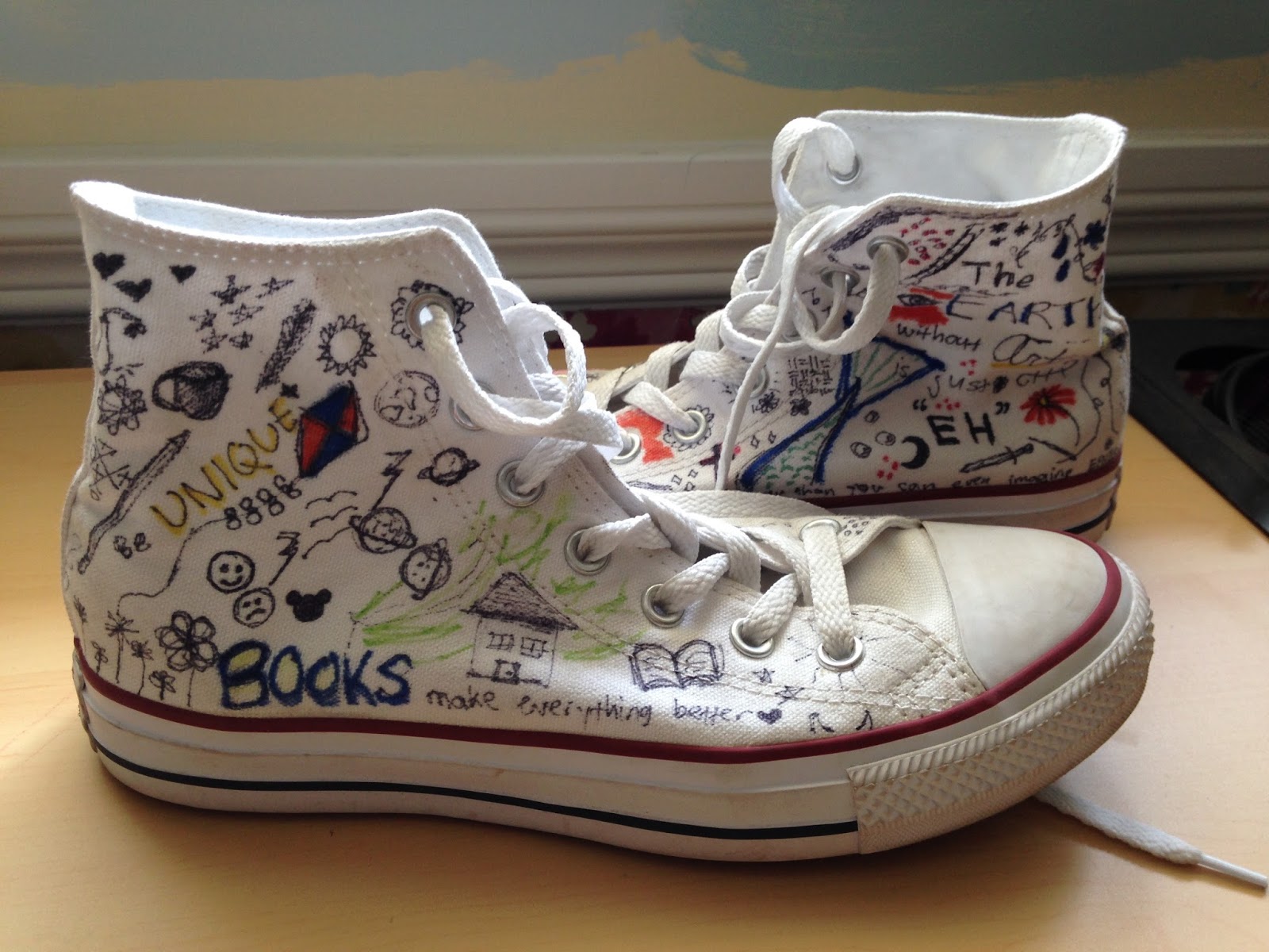 converse sharpie art