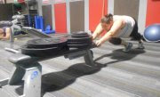 Sled Push - pushing my starting weight of 151kg