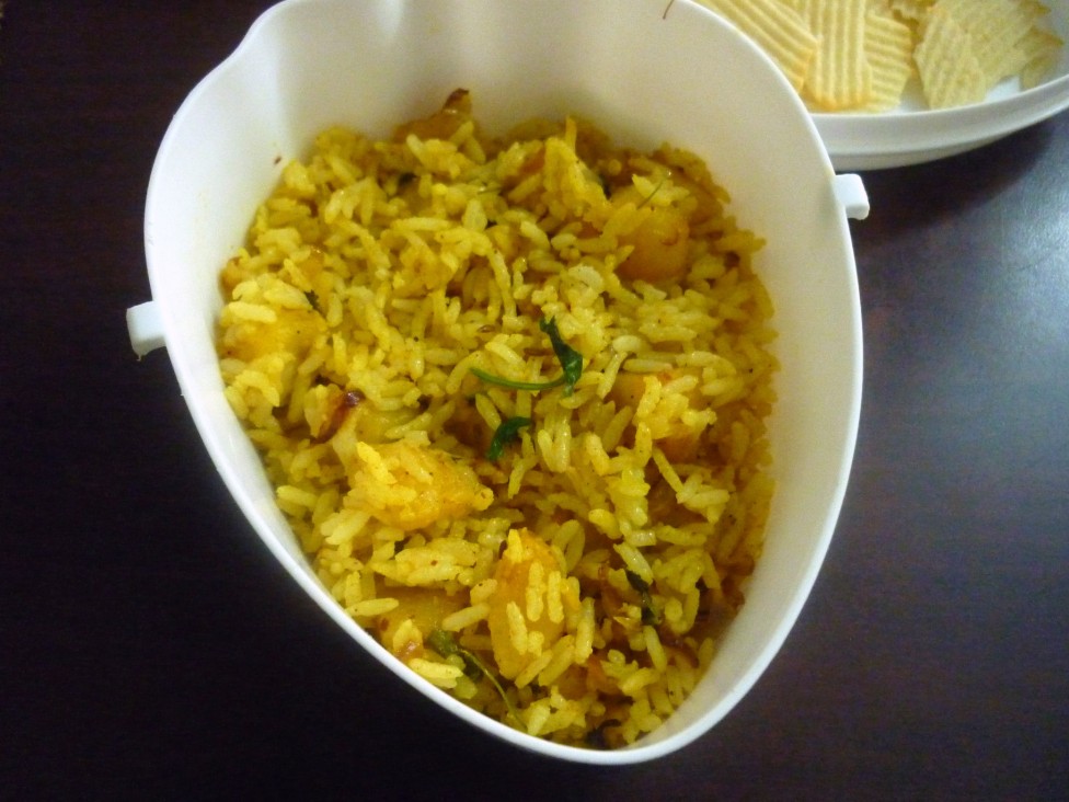 Aloo Rice Aloo Roast Rice Potato Rice Easy Lunch Recipes for Kids