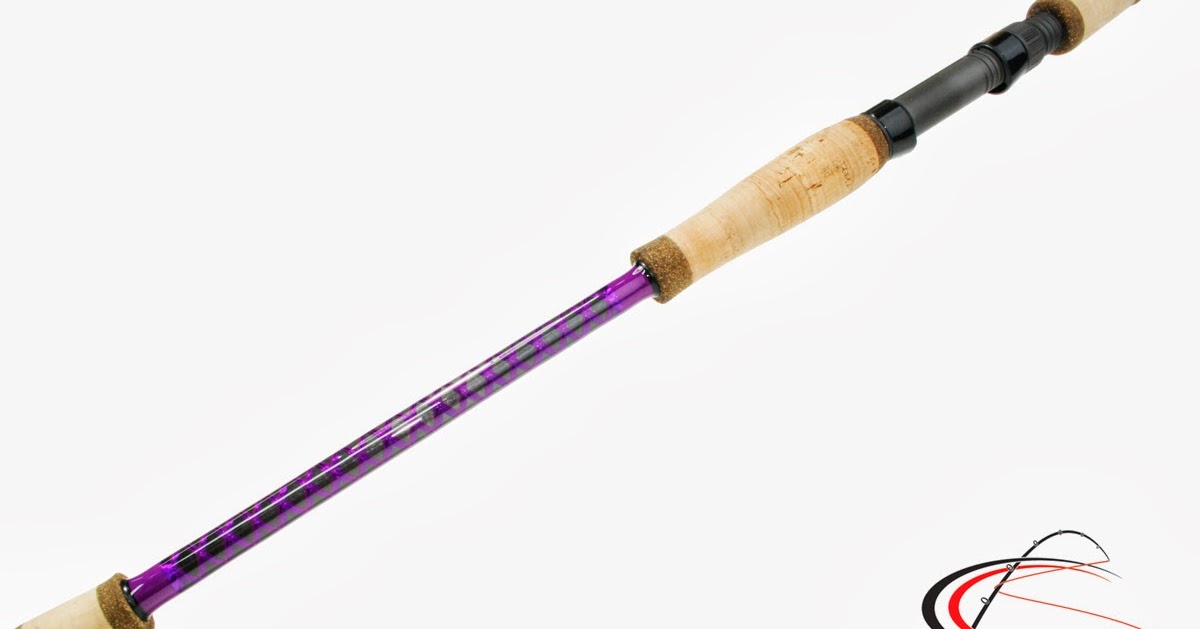 Cajun Custom Rods Electric Purple Spinning Rod