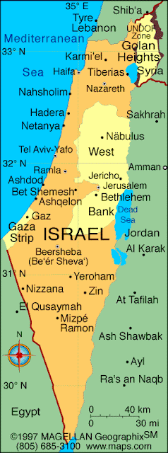 Israel Map Political Regional