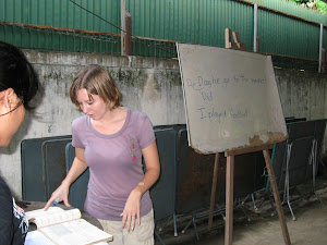 Larissa teaching (Cambodia 2009)