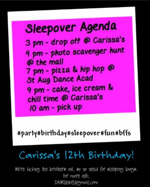 Dating sleepover rules