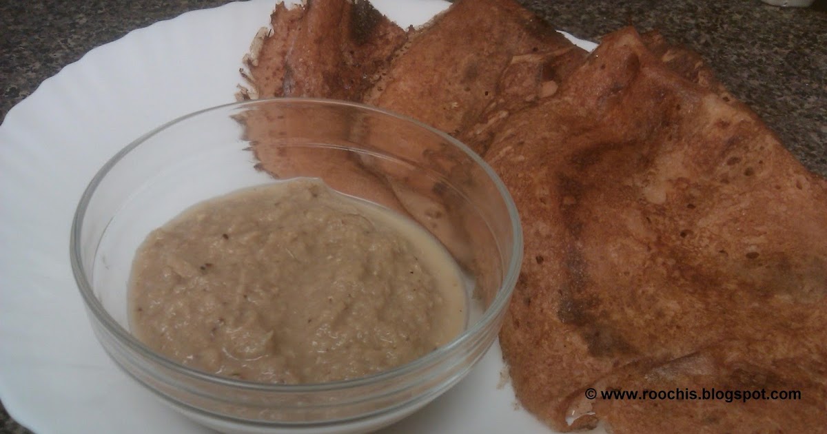 Tomato Dosa And Ginger Chutney