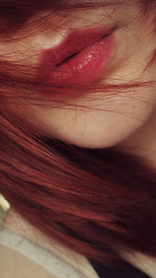   Long Hair Girl Red Lips   Galaxy Note HD Wallpaper