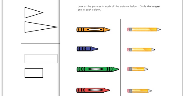 Teach Length - Long and Short Worksheets - Worksheets for Children