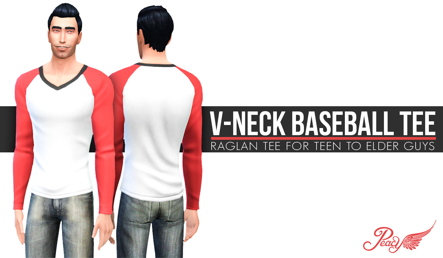 v neck baseball shirts