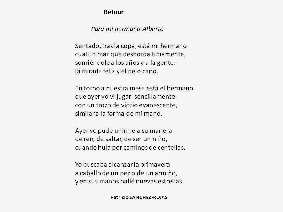 Retour Patricio SANCHEZ-ROJAS