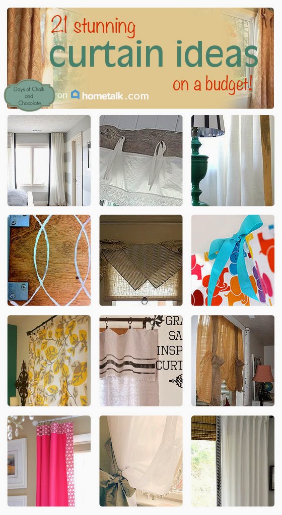 21 Curtain Ideas on a Budget! Days of Chalk and Chocolate