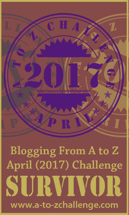 2017 A to Z Blog Challenge Survivor