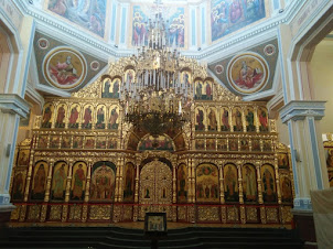 View of the main altar of Ascension(Zenkhov) Cathedral.