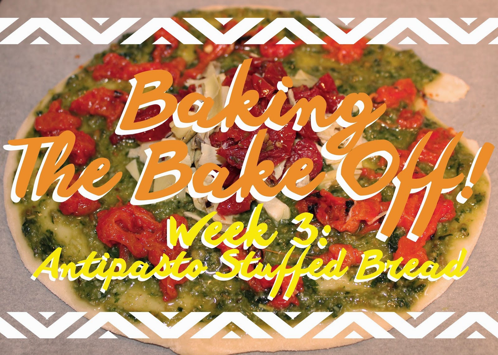 Baking The Bake Off! Week 3 Antipasto Stuffed Bread Alice Adores Apparel