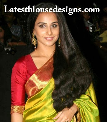 Vidya Balan In Silk Saree Blouse Latest Blouse Designs Not only do these look good but they also do a good job of covering up your problem areas. latest blouse designs
