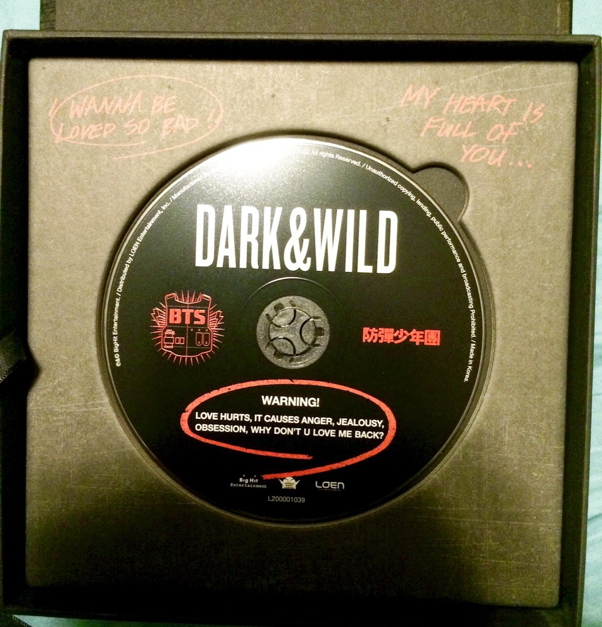 My Sweet Sent BTS Dark & Wild album review, unboxing