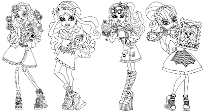 Monster High Art Class Coloring Sheet