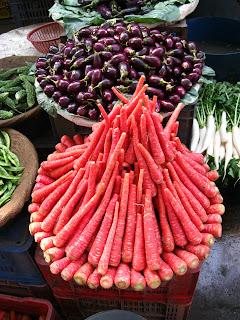 carrots in delhi market