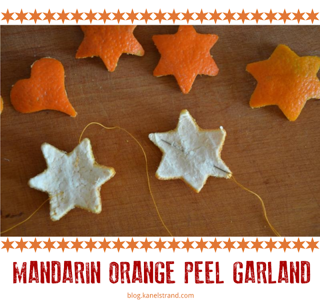 How to make mandarin orange peel garland