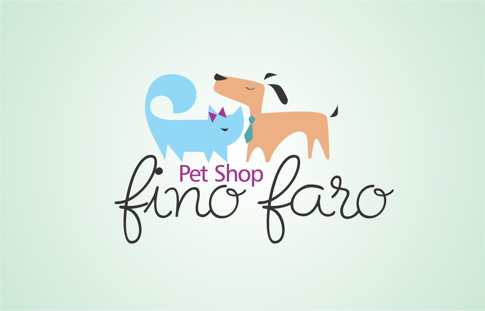 Yonas Pê: Logo pet Shop Fino Faro