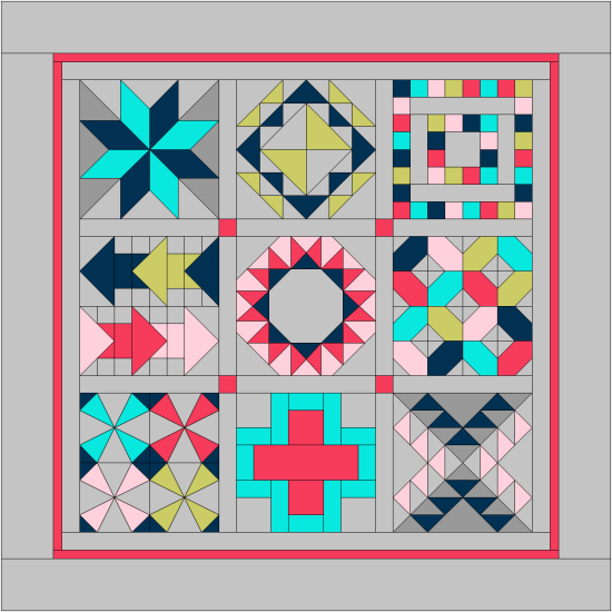 Sandra Clemons Summer Day & Night Quilt Sampler