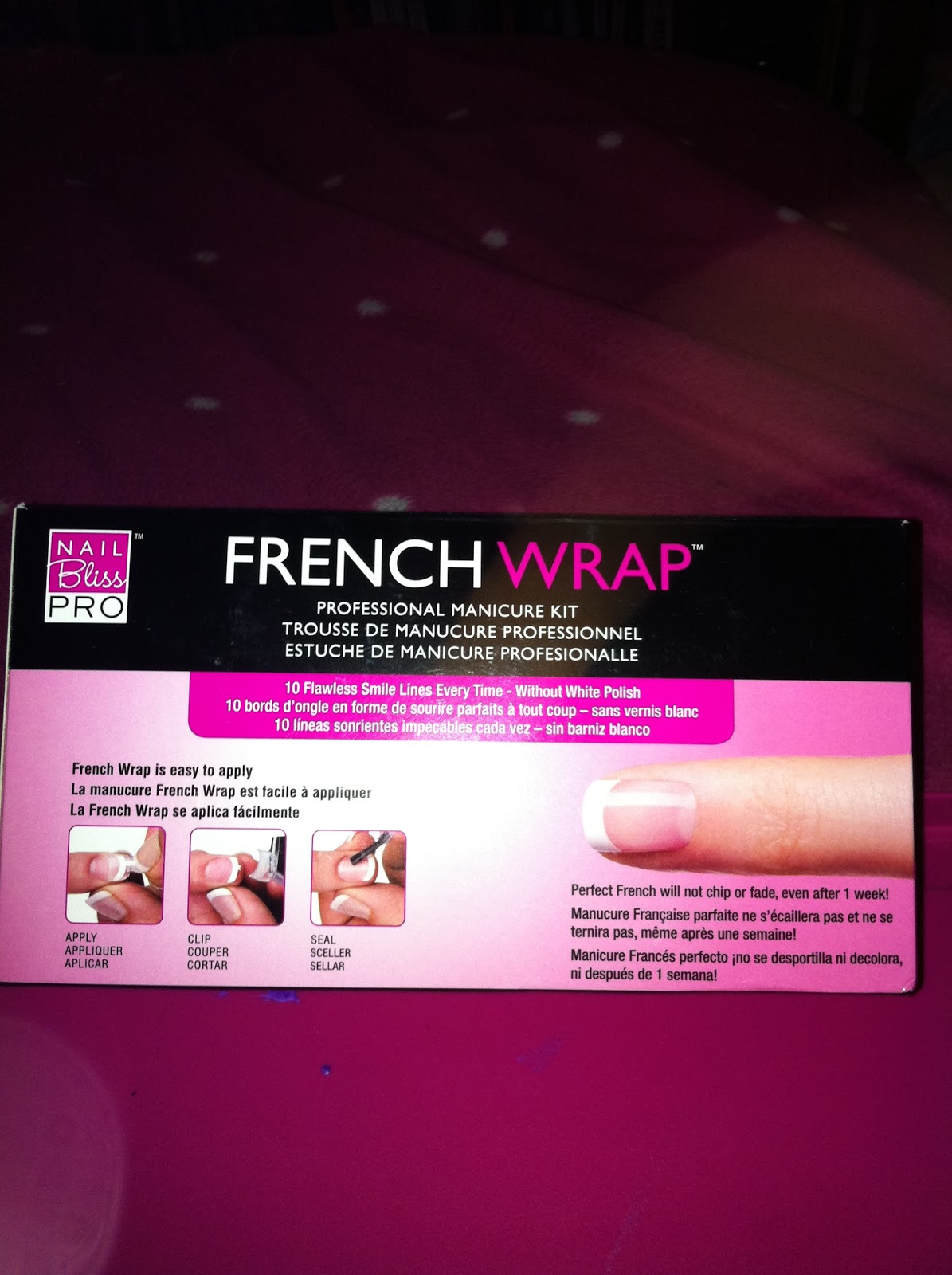 product by Nail Bliss Pro called French Wrap Professional Manicure Kit