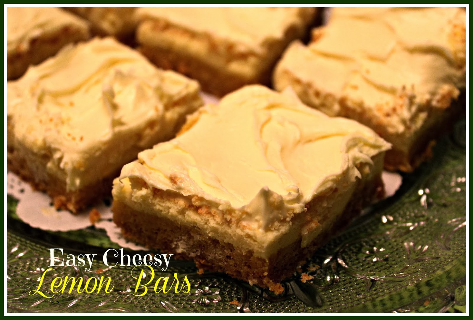 Sweet Tea and Cornbread Easy Cheesy Lemon Bars!